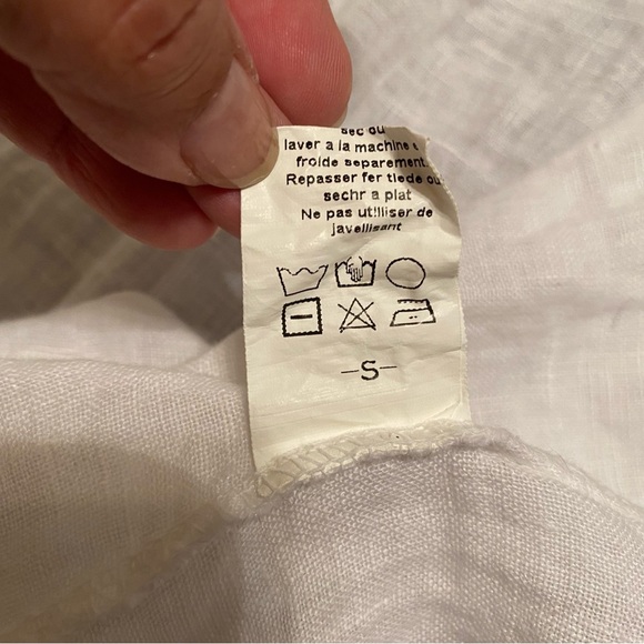 - M Made in Italy white long sleeves blouse size S - Picture 7 of 7